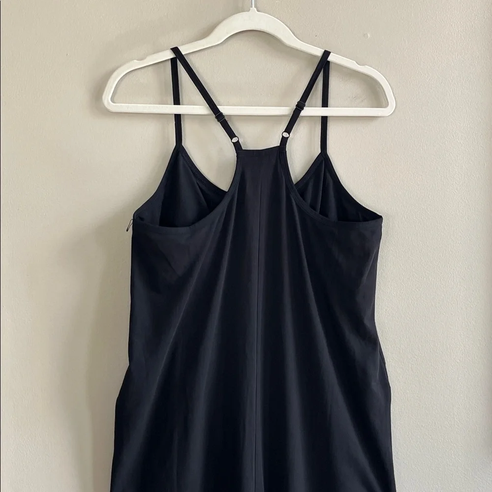 Pact Organic Cotton Cool Stretch Lounge Black Racerback Jumpsuit size medium - Picture 12 of 16